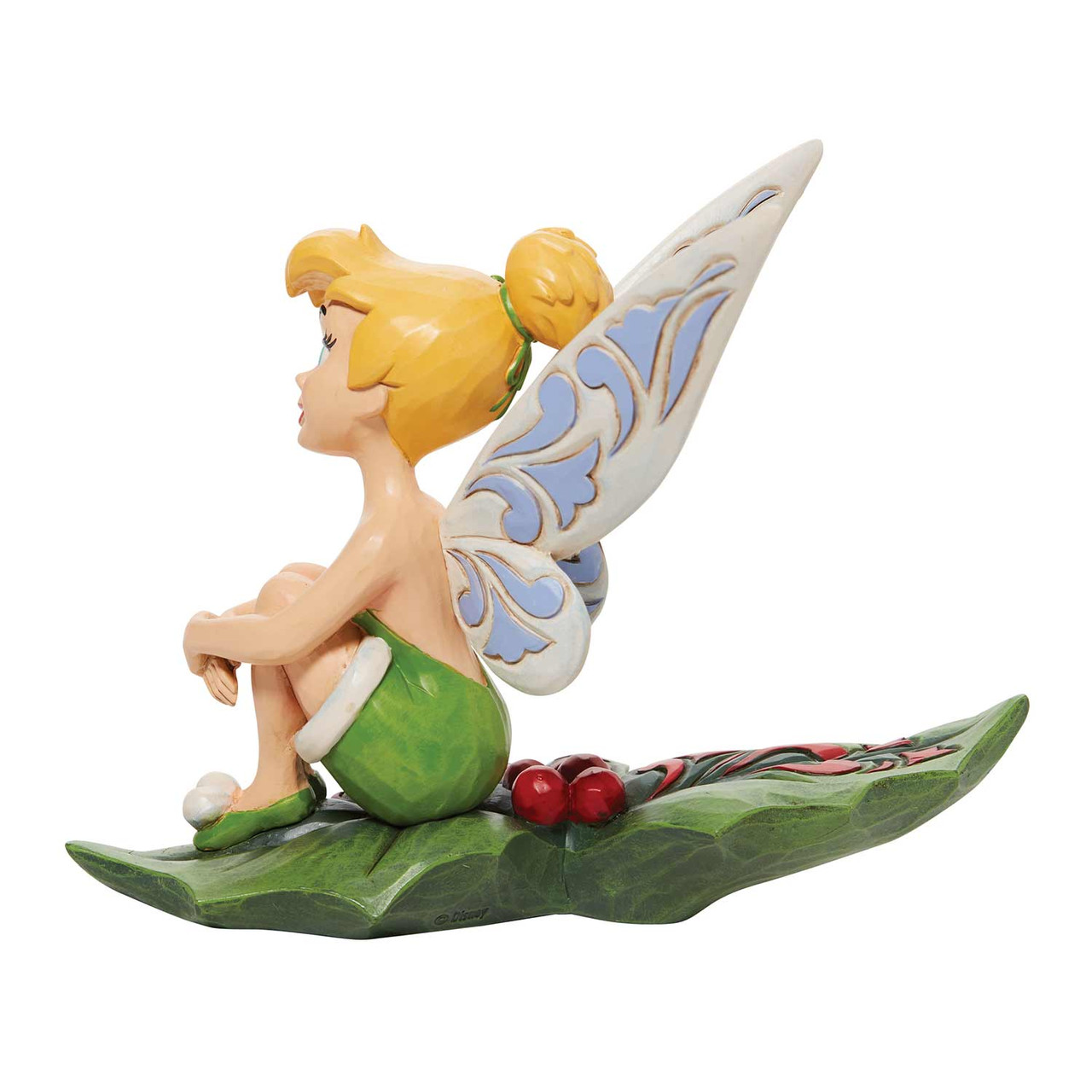 Disney Traditions Tinker Bell Sitting on Holly Figurine by Jim