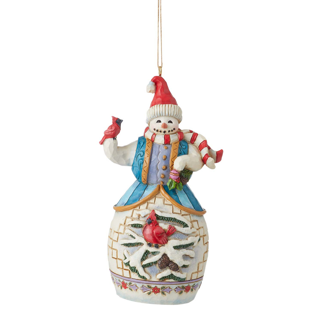 Enesco Jim Shore Figurina Pupazzo Di Neve Con Cardinale - Home Is Wherever You Are