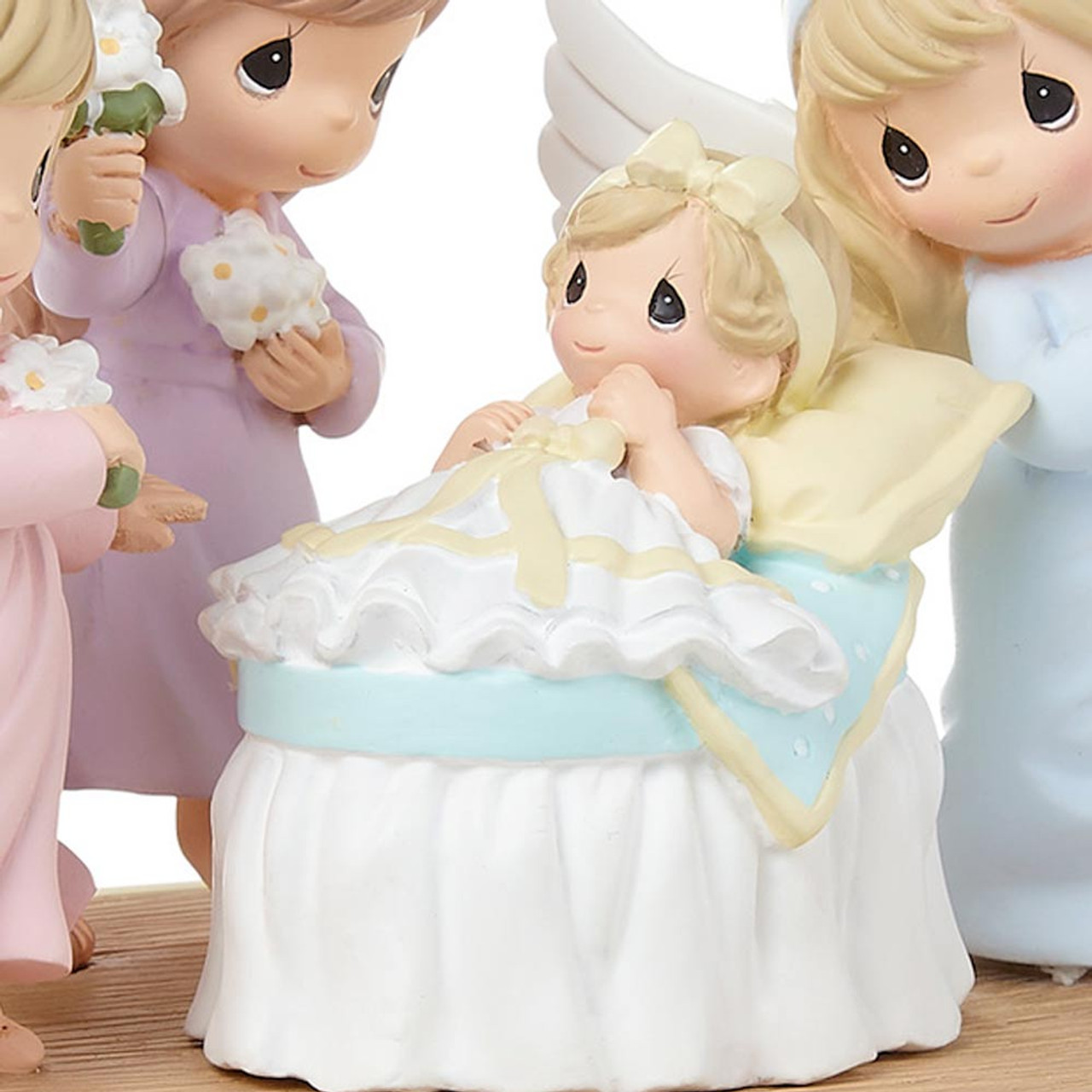 Precious Moments Angels Celebrated the Day You Were Born Musical Figurine