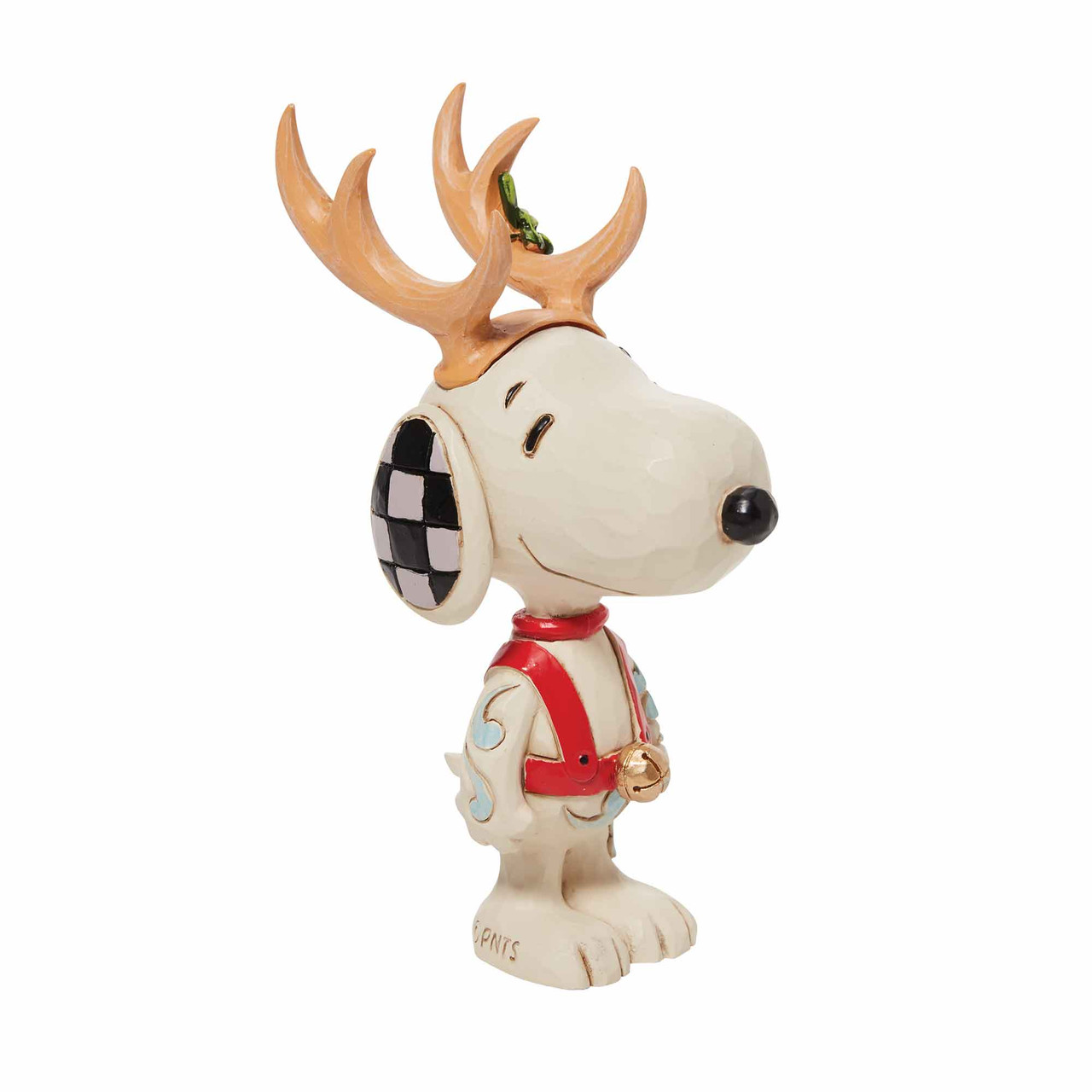 Peanuts by Jim Shore Snoopy Reindeer Mini Figurine, 6010327 