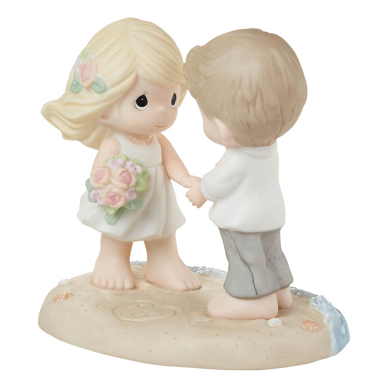Wedding Gifts For Couple Couple Statue Newly Weds On Bench For Couple  Anniversary Pink Blue 