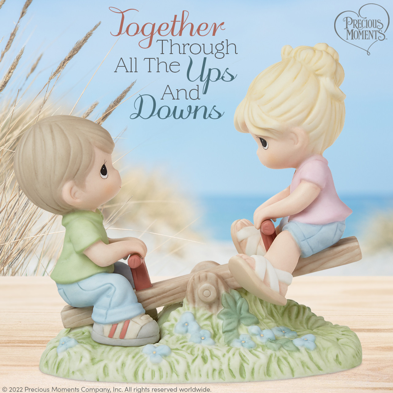 Precious Moments 222005 Together Through All The Ups and Downs 磁器フィギュア