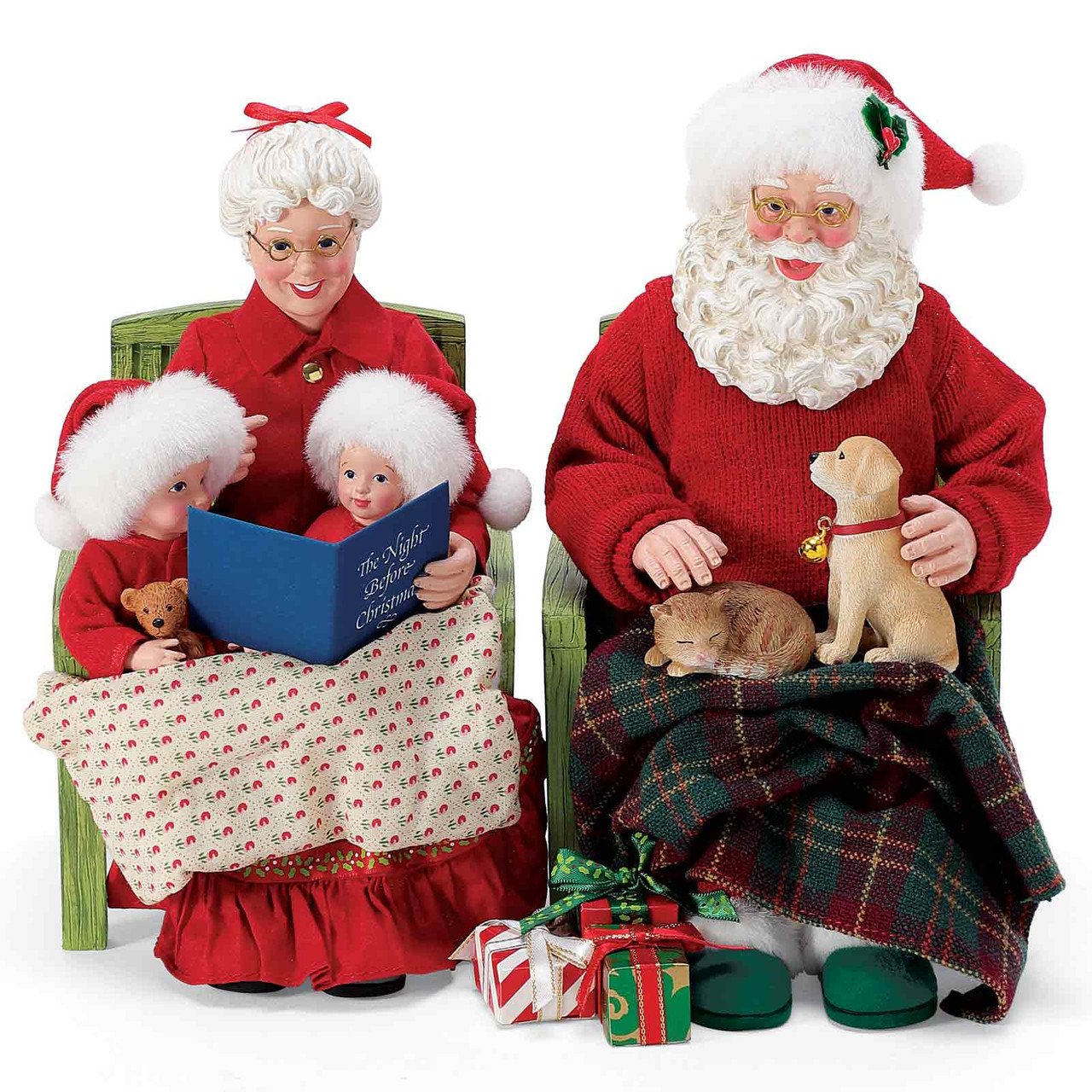 Possible Dreams 'Storytime' Santa and Mrs. Claus 2-Piece Christmas