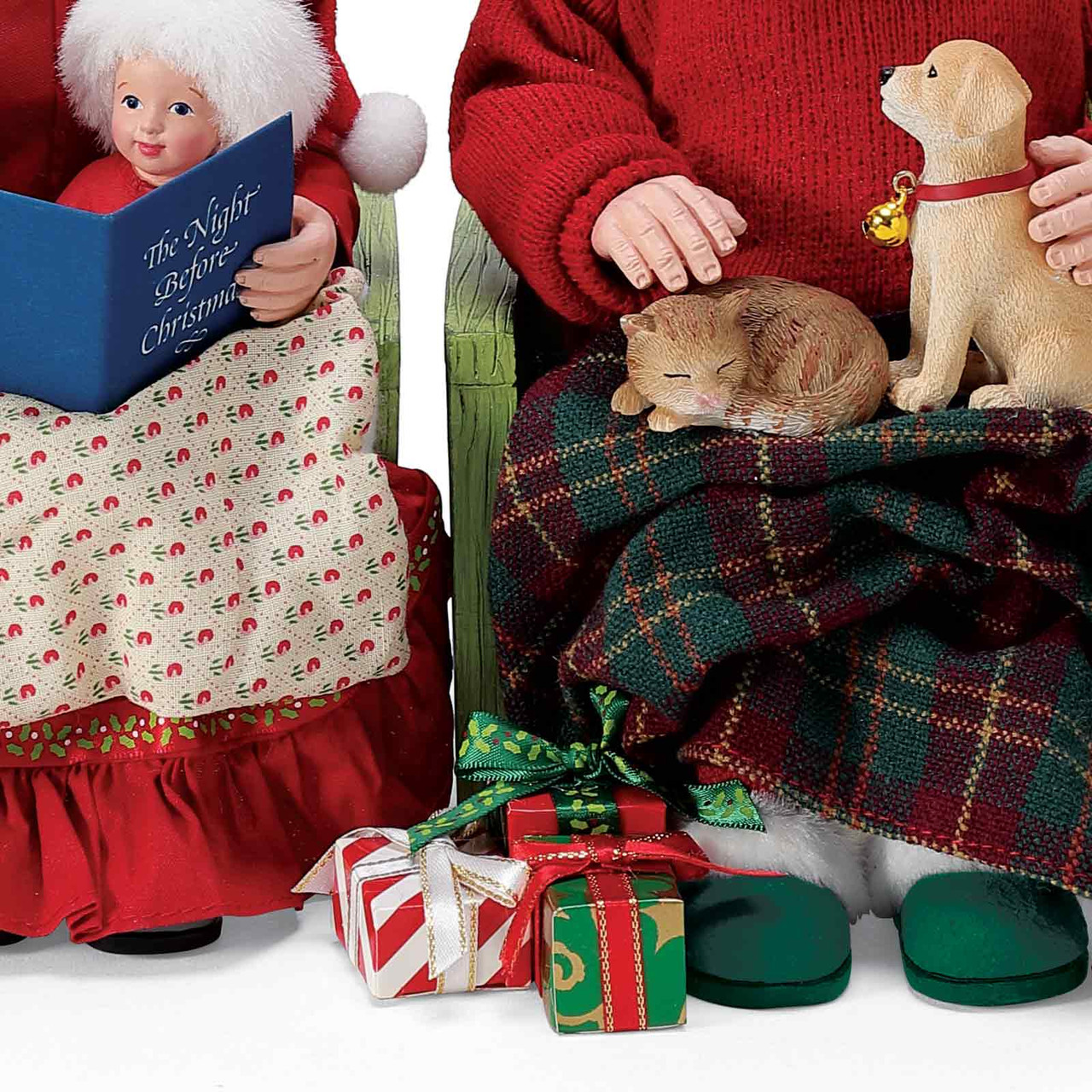 Possible Dreams 'Storytime' Santa and Mrs. Claus 2-Piece Christmas