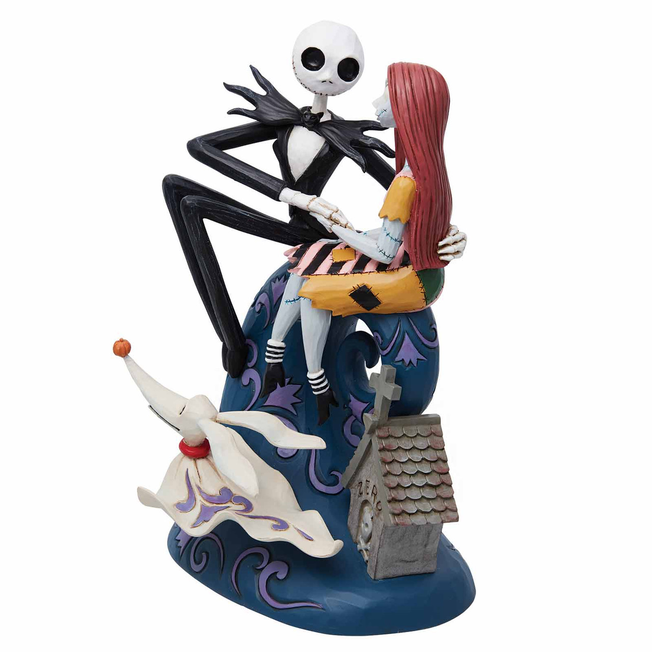 Disney Traditions Jack, Sally and Zero on Spiral Hill 'Nightmare 