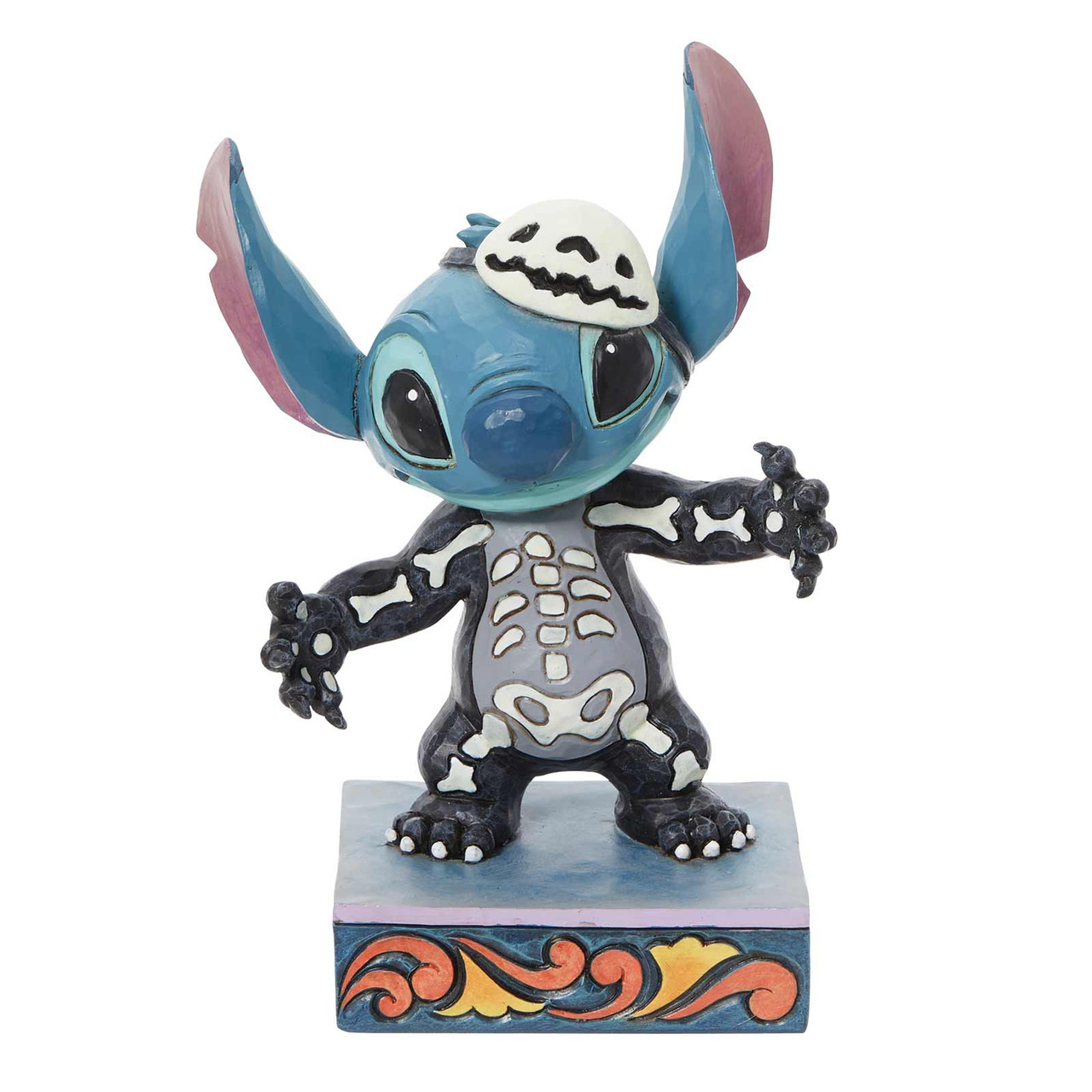 Disney Traditions by Jim Shore Lilo & Stitch Halloween Skeleton Figurine,  6013053