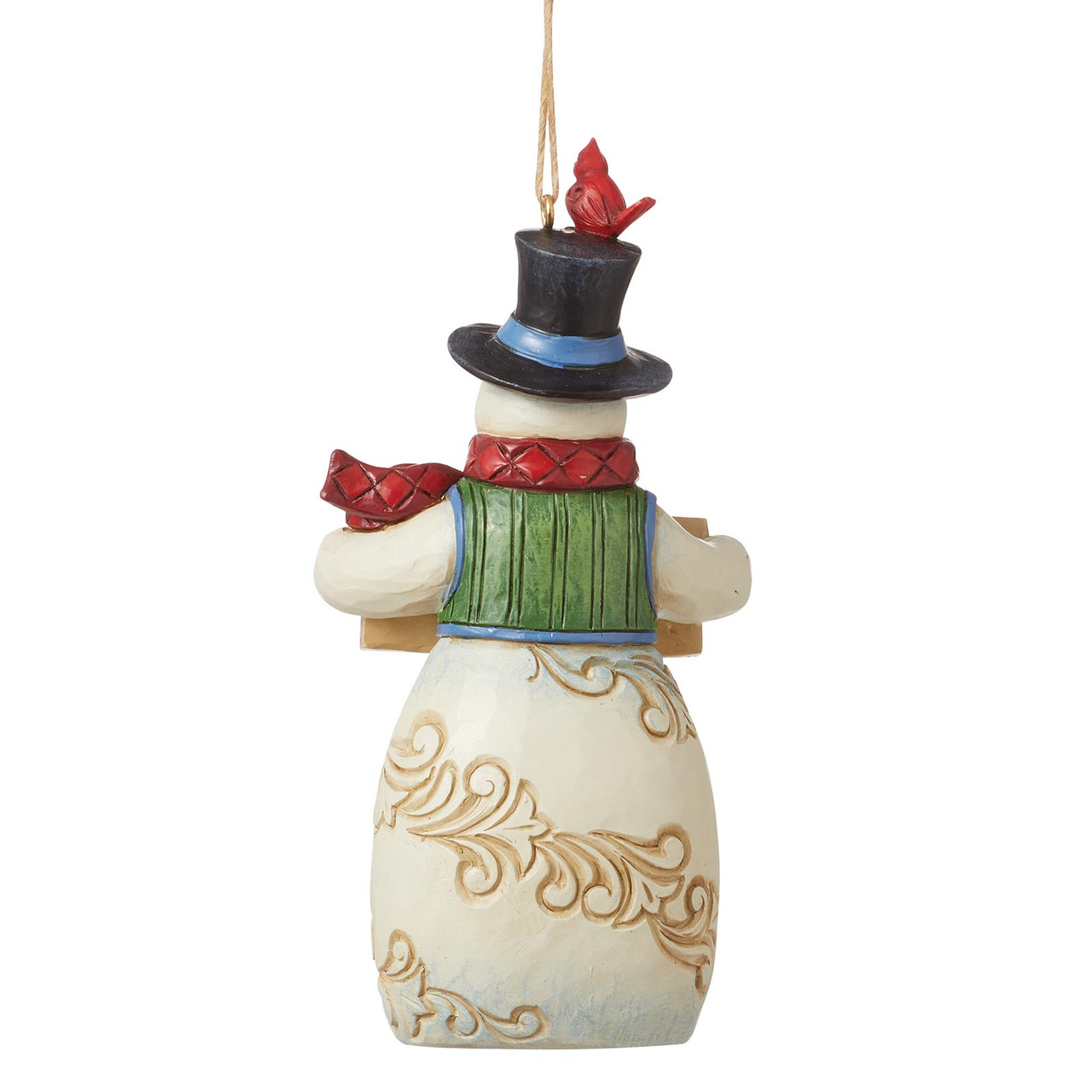 Heartwood Creek Snowman with Christmas Sign Ornament by Jim Shore