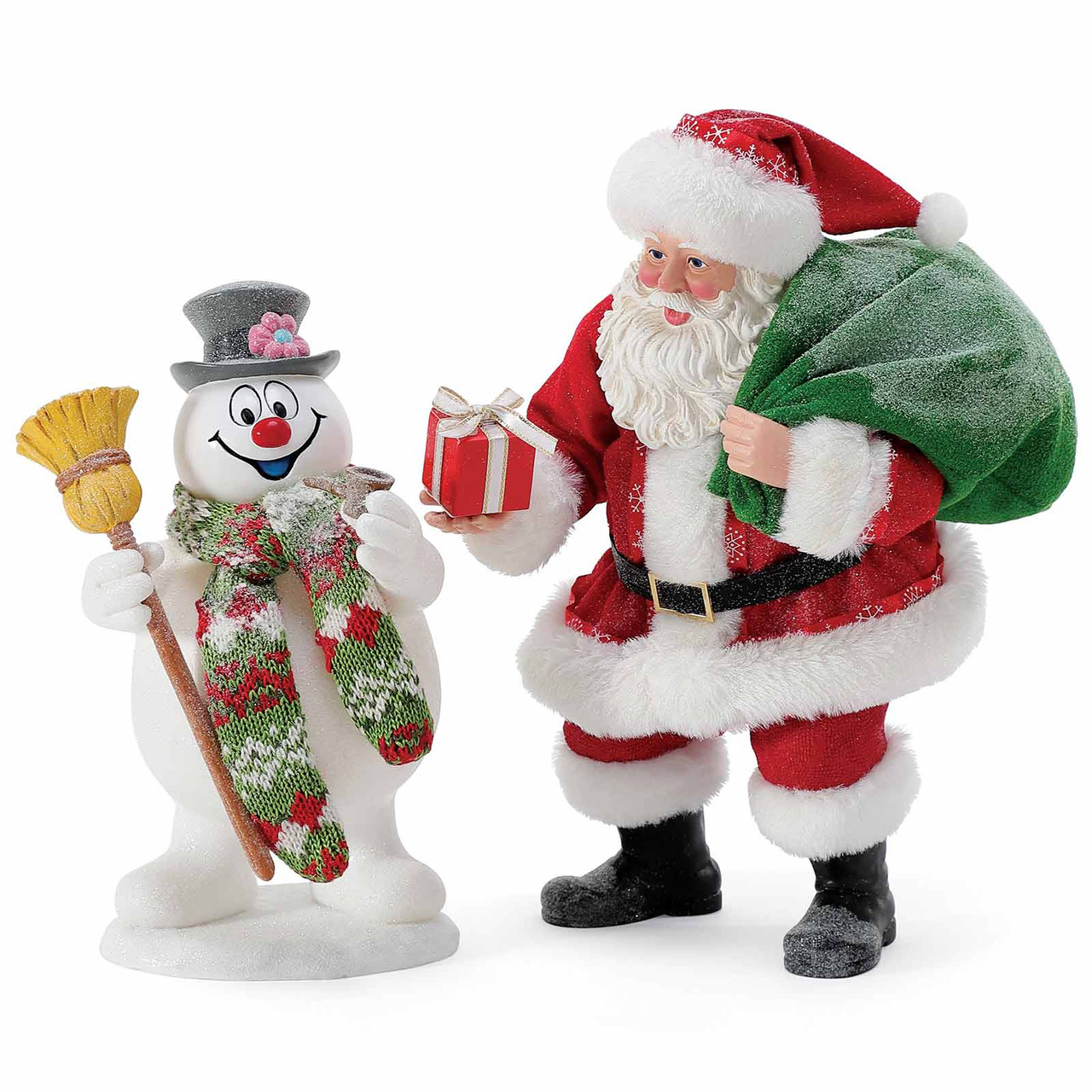 Possible Dreams Frosty's Special Gift Santa Claus 2-Piece Figurine Set