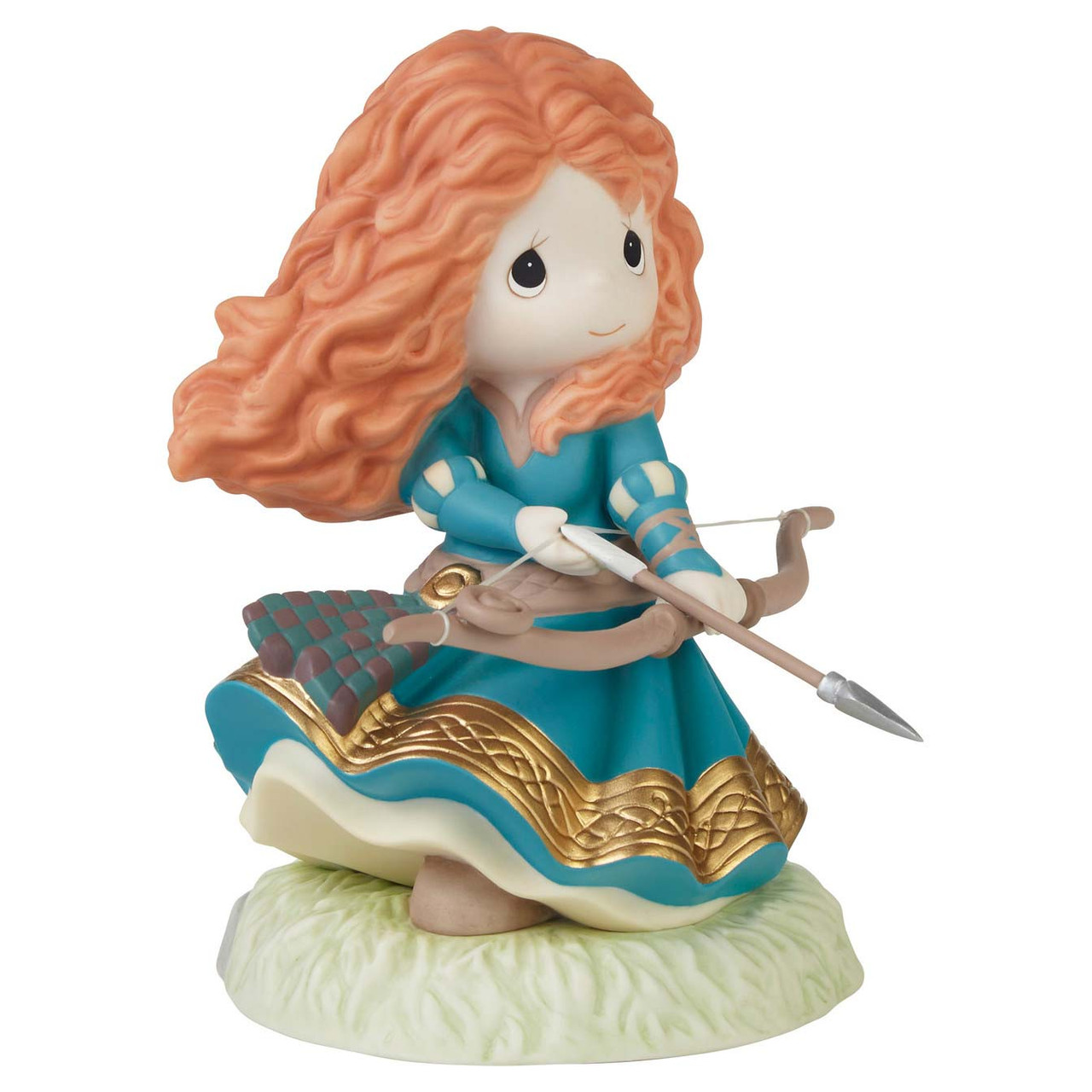Precious Moments Girl Pulling Christmas Tree in Wagon Figurine