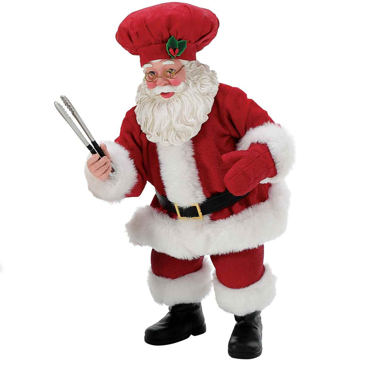サンタクロース バーベキュー フィギュア Possible Dreams Santa Claus Cooking with Barbecue Grill 10.5-inch