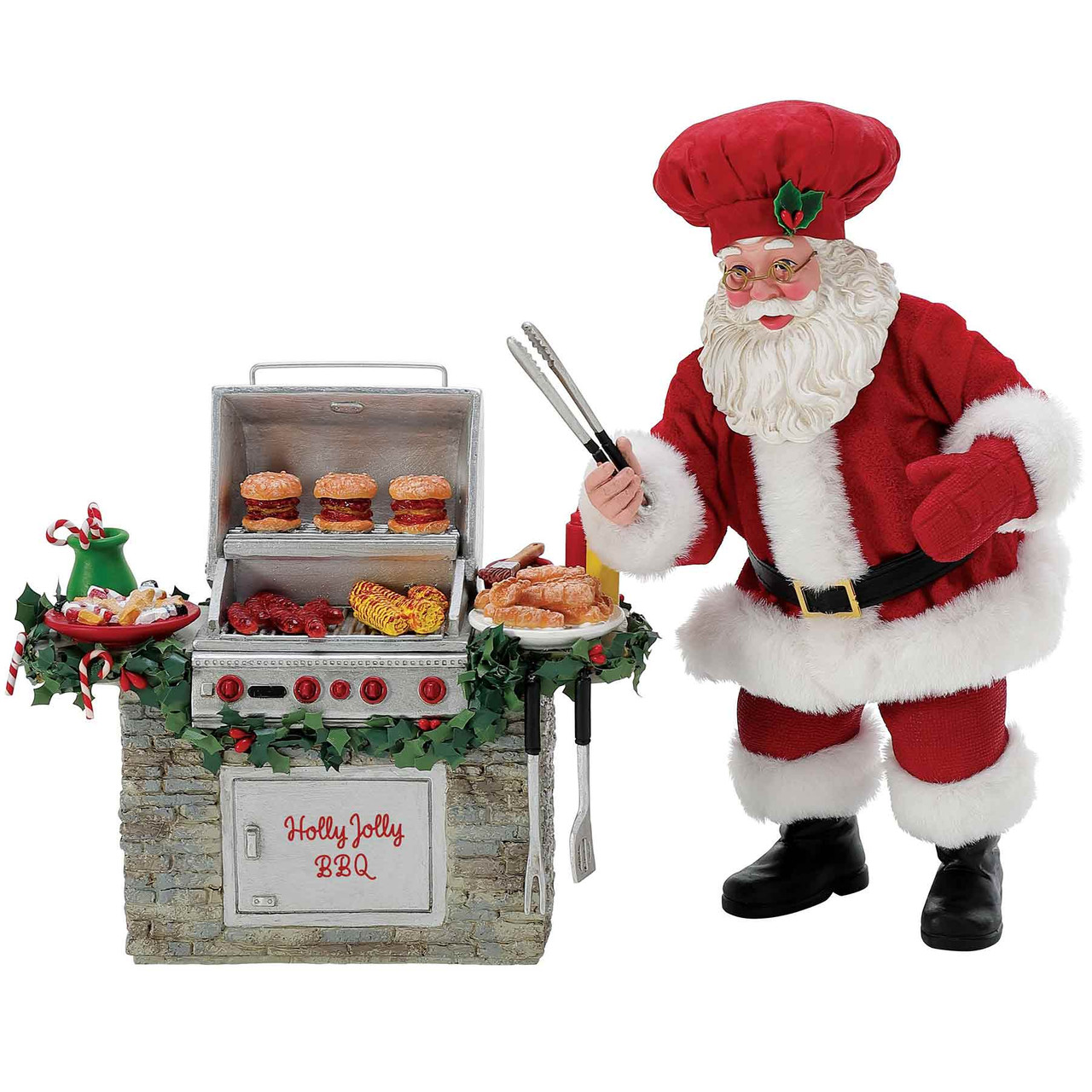 Possible Dreams Santa Claus Cooking with Barbecue Grill 10.5-inch