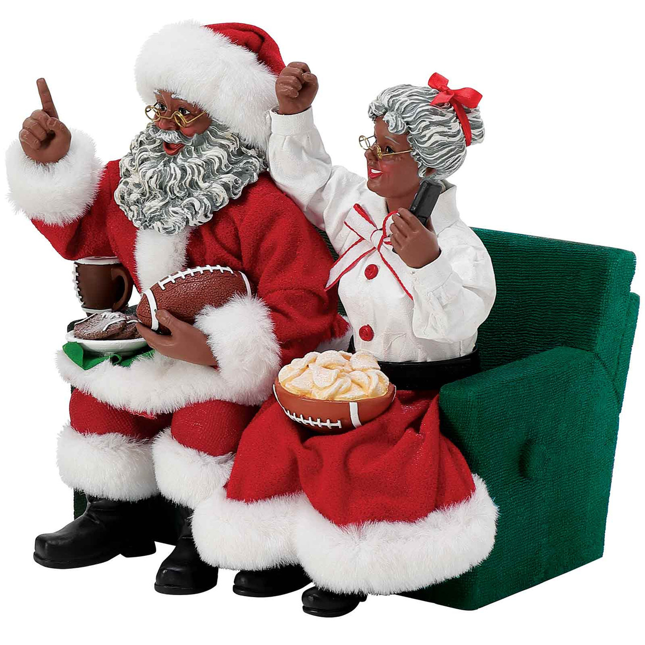 Possible Dreams African American Santa Binge Sports Watching