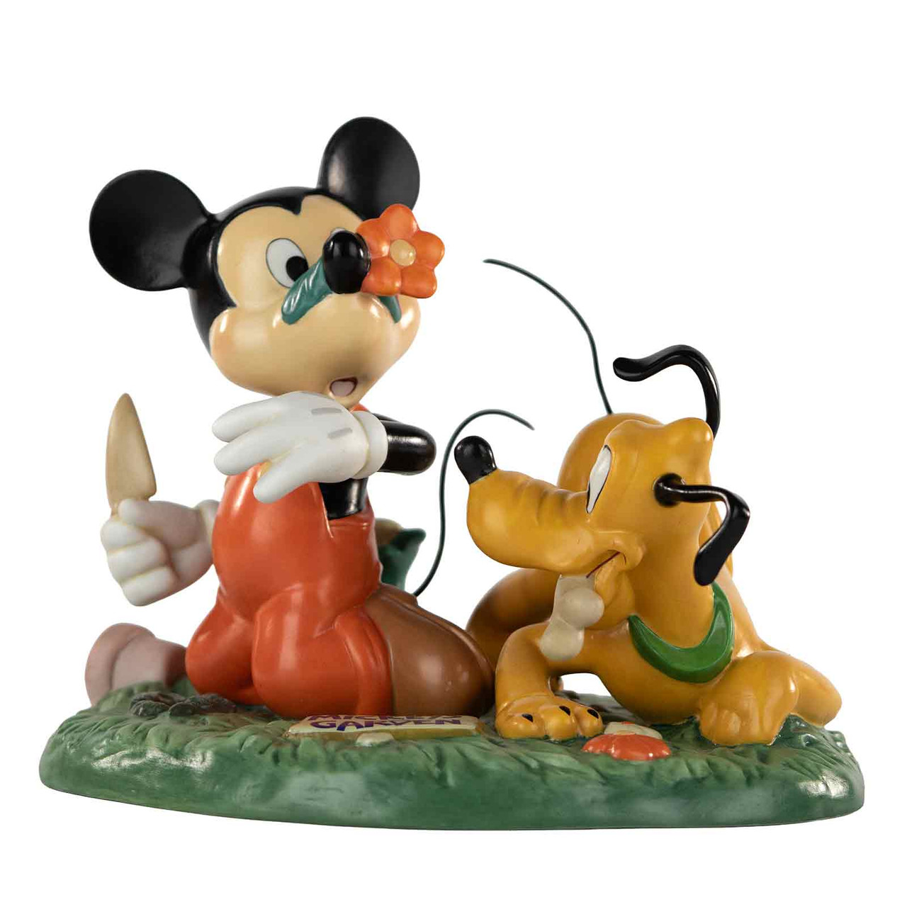 Disney Impressions Mickey and Pluto Gardening Figurine - 