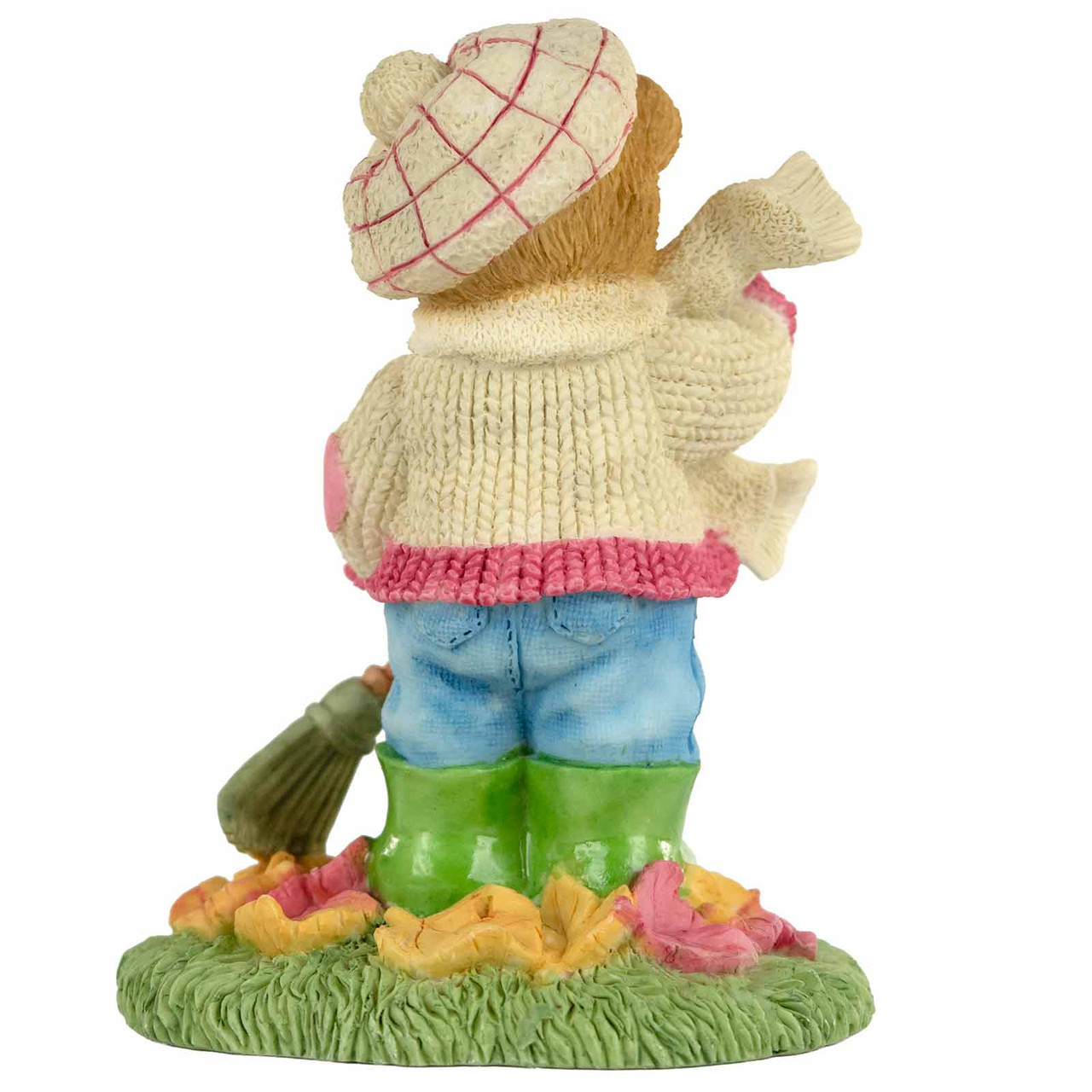 Cherished Teddies Girl Raking Leave Figurine with Friendship