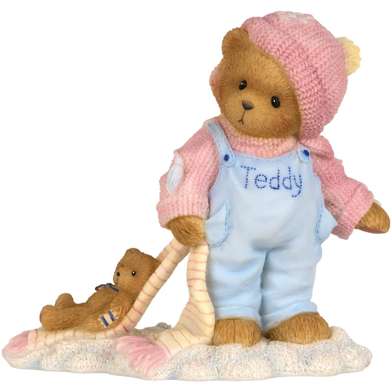 Cherished Teddies Jace Figurine – Girl Pulling Bear on Scarf