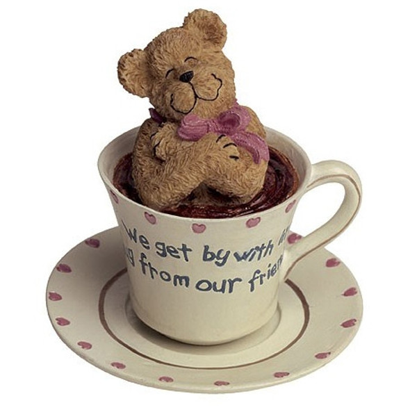 Boyds 'We Get By with a Hug' Teabeary Figurine