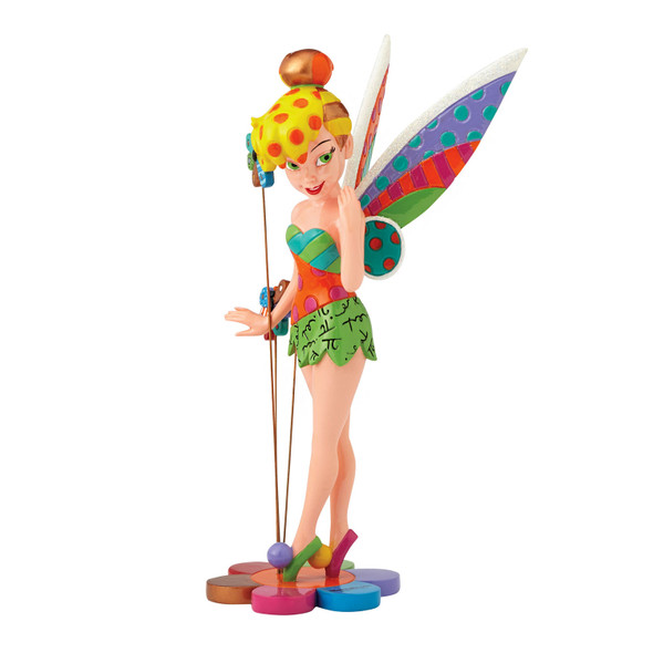 Front Angle View | Disney Britto Tinker Bell Follow Figurine, 4058182