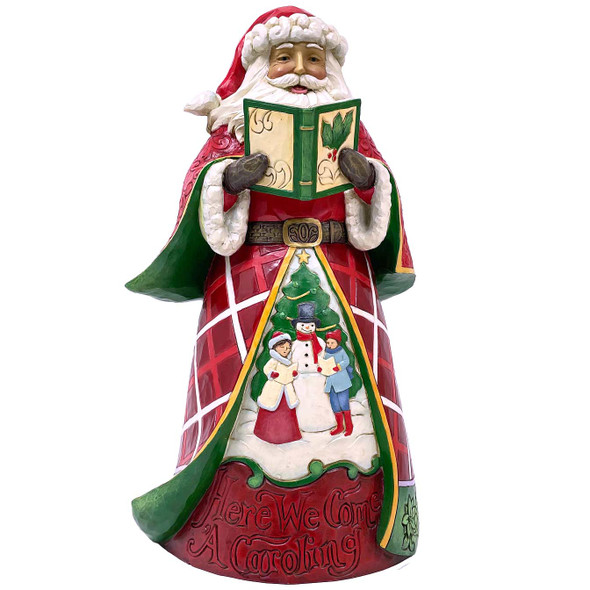 Heartwood Creek 16th Annual Caroling Santa Claus Christmas Figurine by Jim Shore