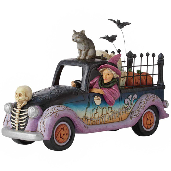 Heartwood Creek Halloween Pickup Truck Figurine by Jim Shore