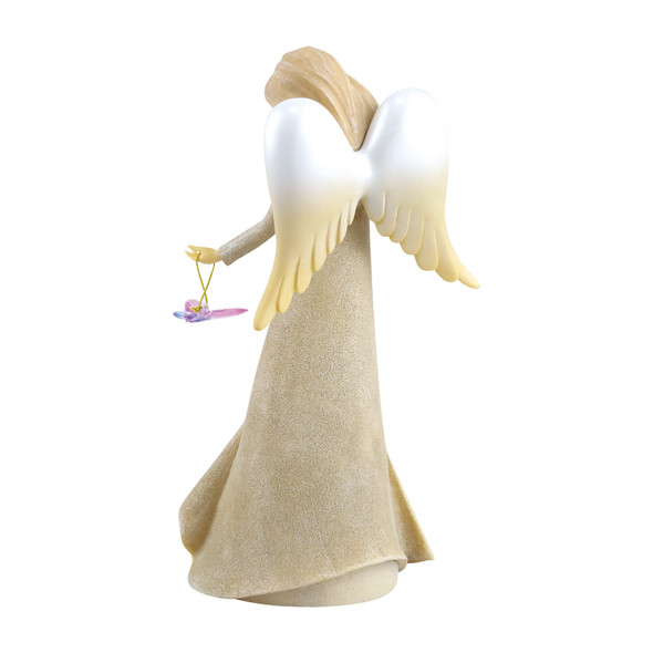 Back view of the Foundations Expressions Beginning Angel Figurine, 6011713.