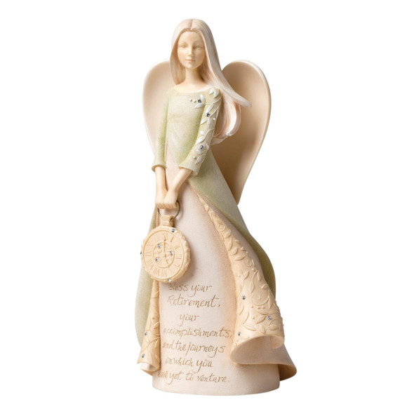 Foundations Bless Your Retirement Angel Figurine, 4036736.