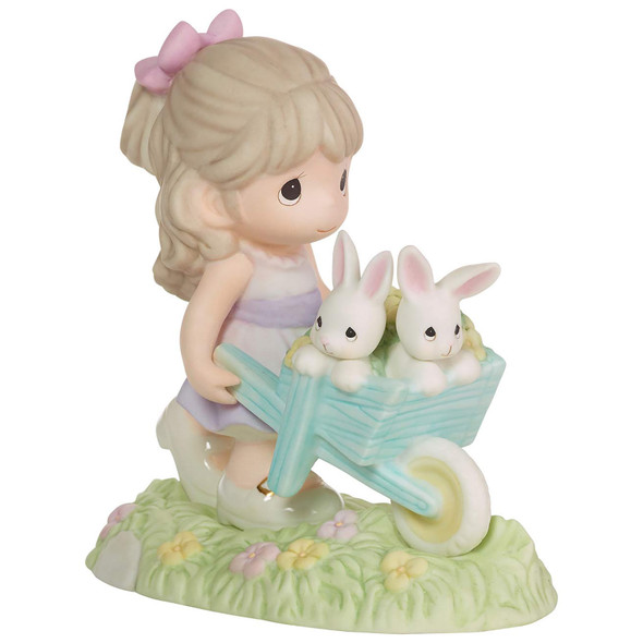 Precious Moments Wishing You Bunny Kisses and Springtime Wishes Figurine