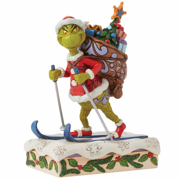 Jim Shore Grinch Tip Toeing 7.6-inch Christmas Figurine, 6004062