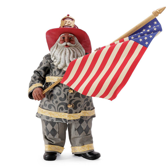 Possible Dreams African American Fireman Santa Tribute to 9/11 Possible Dreams African American Fireman Santa Tribute to 9/11