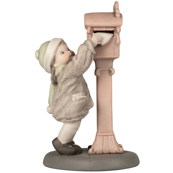 Pretty as a Picture, Girl mailing letter figurine by Kim Anderson, 284424