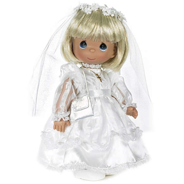 Communion Girl, Blonde, Precious Moments Doll