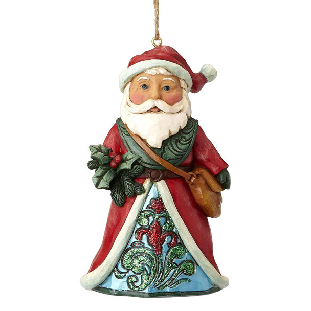 Heartwood Creek Santa Wonderland with Holly Christmas Ornament by Jim Shore