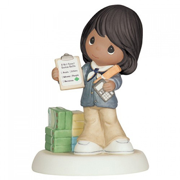 African American Girl Scout - Precious Moments Figurine