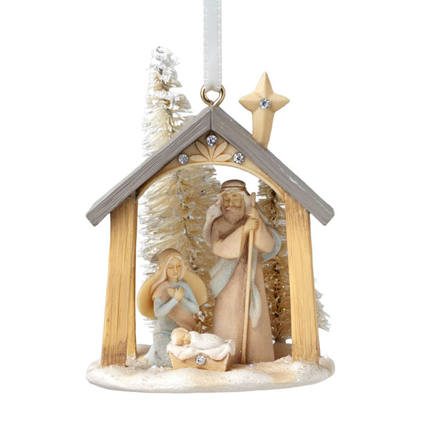 Foundations Mini Nativity Hanging Ornament Foundations Mini Nativity Hanging Ornament