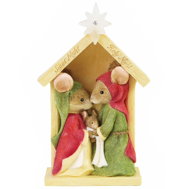 Tails with Heart Mini Nativity Mouse Figurine – Silent Night Creche – 3.2in Resin – 6008771 Tails with Heart Mini Nativity Mouse Figurine – Silent Night Creche – 3.2in Resin – 6008771