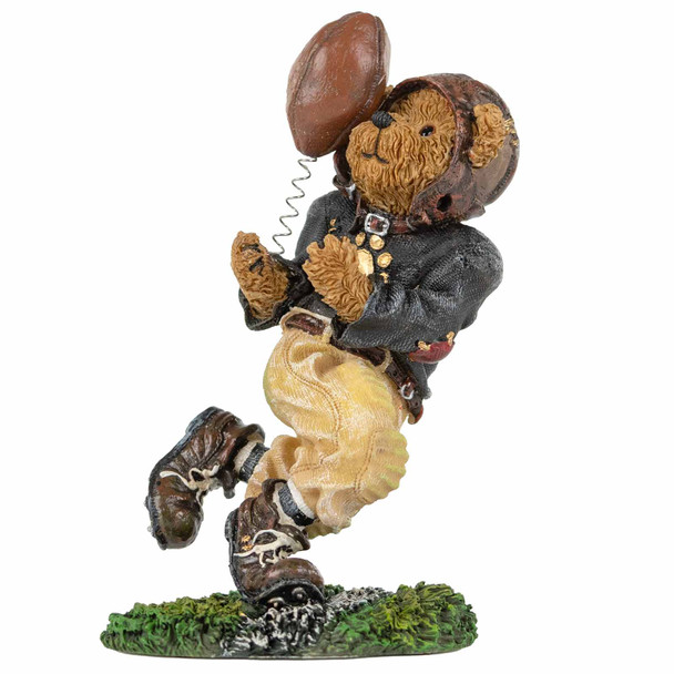 Boyds Bearstone Vinny Catch 'Em All Football Bear Figurine 228430 - Vintage 2004 Warehouse Find
