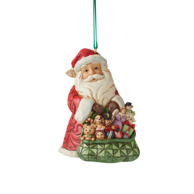 Heartwood Creek Worldwide Event Santa with Bag Ornament by Jim