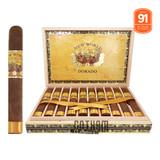 AJ Fernandez New World Dorado Toro open box and stick
