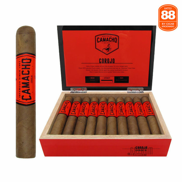 Camacho Corojo Robusto Open Box and Stick