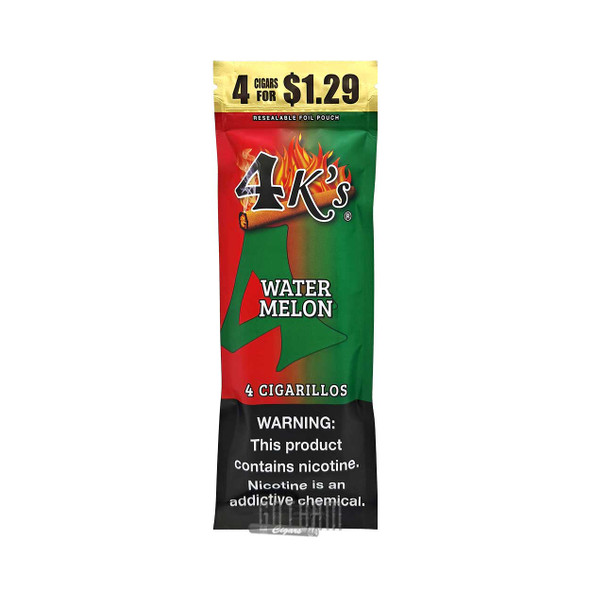 Good Times 4Ks Cigarillos Watermelon Single Pouch