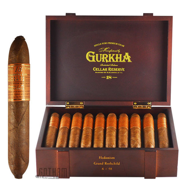 Gurkha Cellar Reserve Edicion Especial 18 Year Hedonism open box and stick