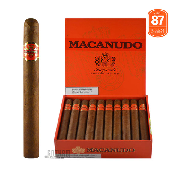 Macanudo Inspirado Orange Churchill open box and stick