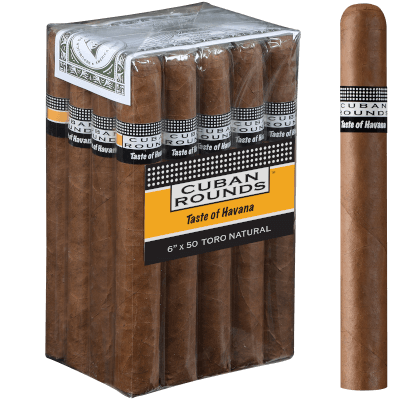 Cuban Rounds Natural Toro Pack with Stick
