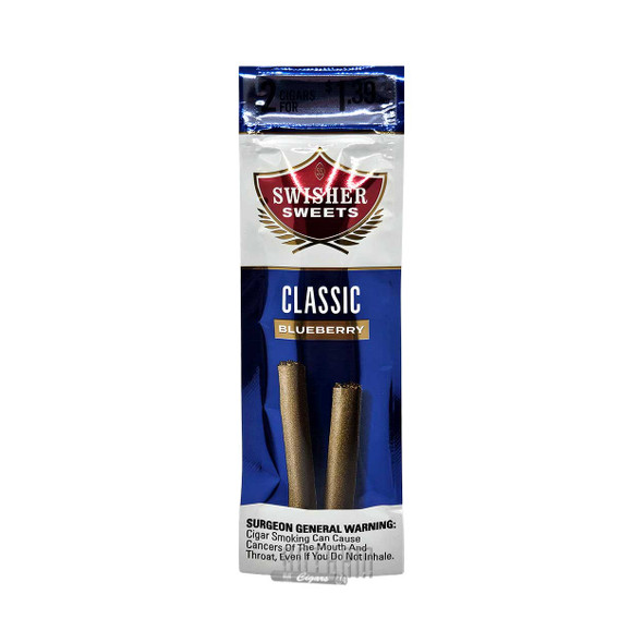 Swisher Sweets Cigarillos Blueberry single pouch front