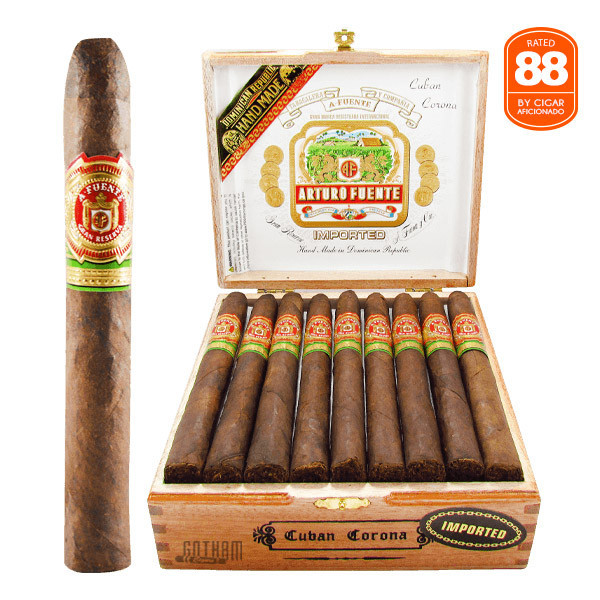 Arturo Fuente Cuban Corona Maduro box and stick