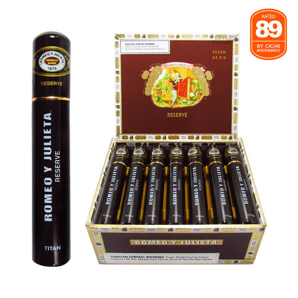 Romeo Y Julieta Reserve Titan Open Box and Stick