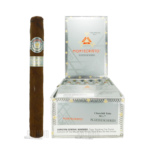 Montecristo Platinum Tubes Churchill Open Box and Stick