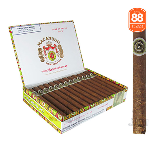 Macanudo Duke Of Devon Cigars Open Box & Stick