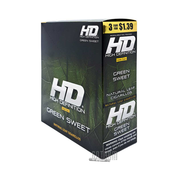 Good Times Cigarillos #HD Green Sweet Box