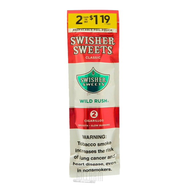 Swisher Sweets Cigarillos Wild Rush foilpack front