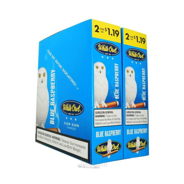 White Owl Cigarillos Blue Raspberry box